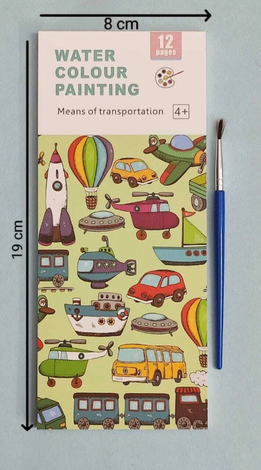 Water colour painting - Meabs of transportation