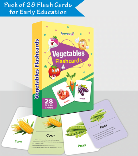 Vegetables Flash Cards