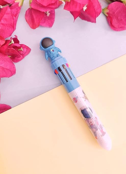 Space Trip- 10 multicolor pen- Pack of 1 Pen