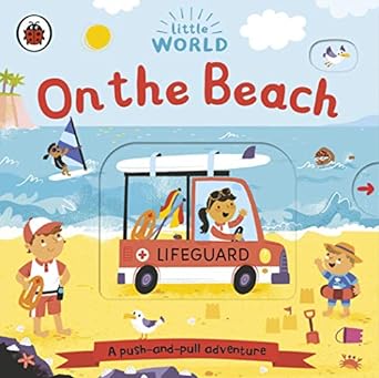 Little world on the beach Push Pull Slide Book