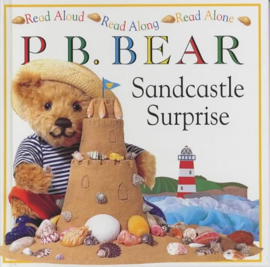 P B. Bear sandcastle surprise
