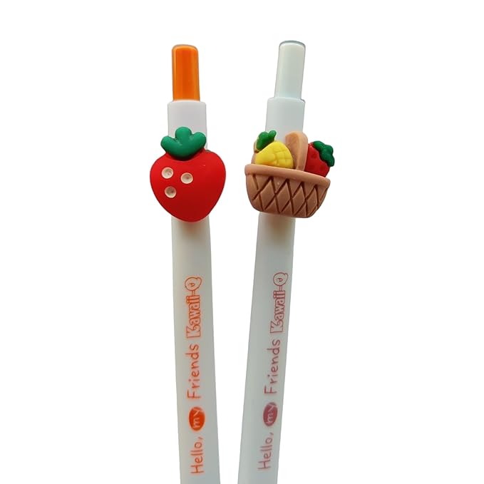 Gel Pens For Writing-5 Pcs Cartoon Design Lightweight Gel Pen With Comfortable Grip