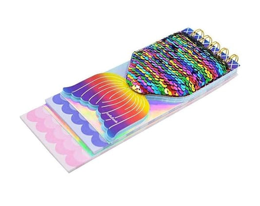 Mermaid Tail Colour Changing Magic Sequnece Diary, Rainbow Colour Reversible Sequinned Diary A 5 Sequin Notebook for Girls