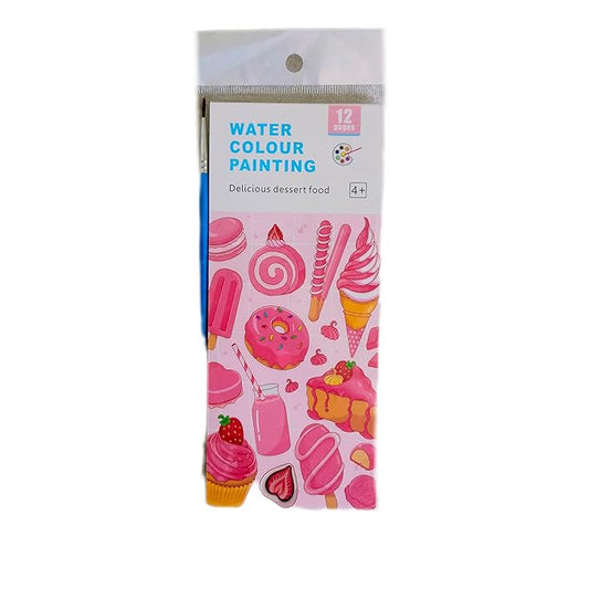 Water colour painting -delicious dessert food