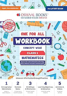 Oswaal One For All Workbook Class 1 Mathematics Book |Concept Wise | For Latest Exam