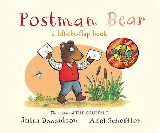 Postman Bear- Lift the flap book (Boardbook)