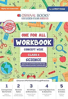 Oswaal One For All Workbook Class 4 Science | Concept Wise | For Latest Exam