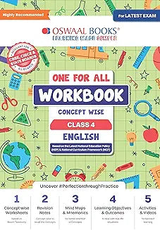 Oswaal One For All Workbook Class 4 English | Concept Wise | For Latest Exam