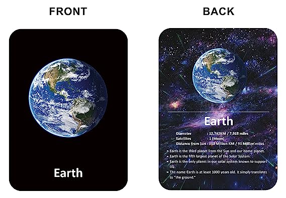 Space Flash Cards for Kids