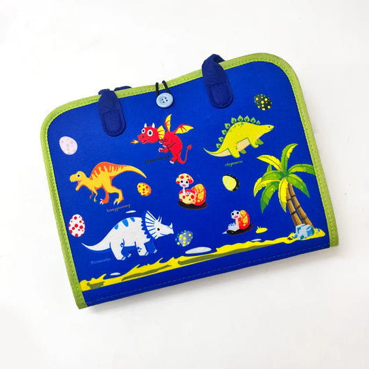 Felt Busy Activity Board - Montessori Learning Fun!- Dinoasur