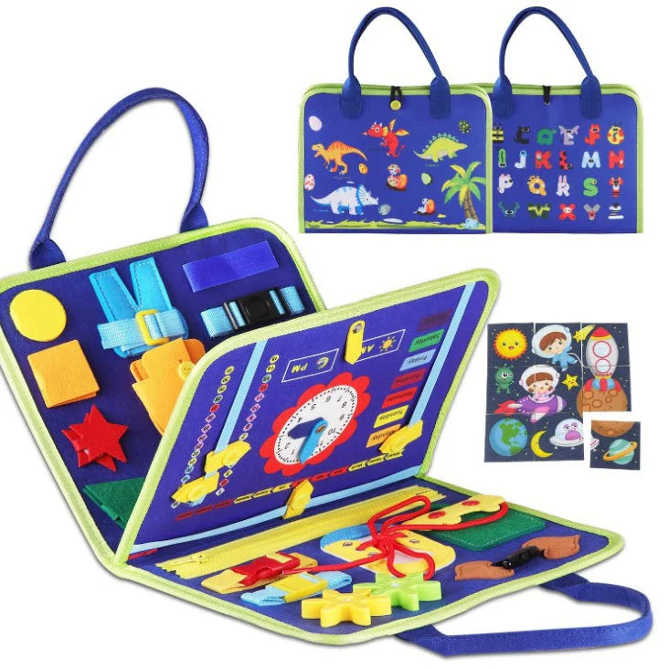 Felt Busy Activity Board - Montessori Learning Fun!- Space