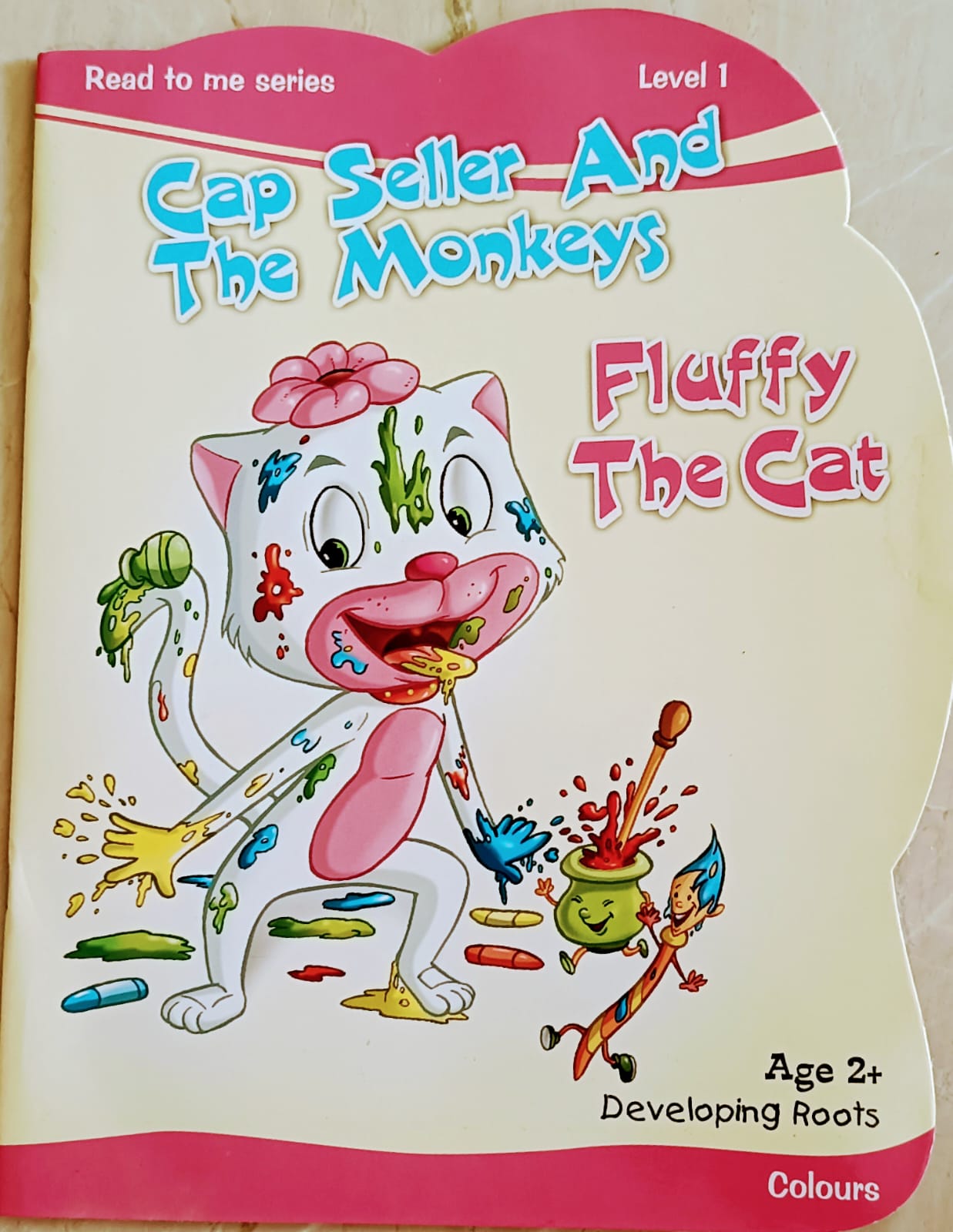 Cap seller and the monkeys And fluffy the cat