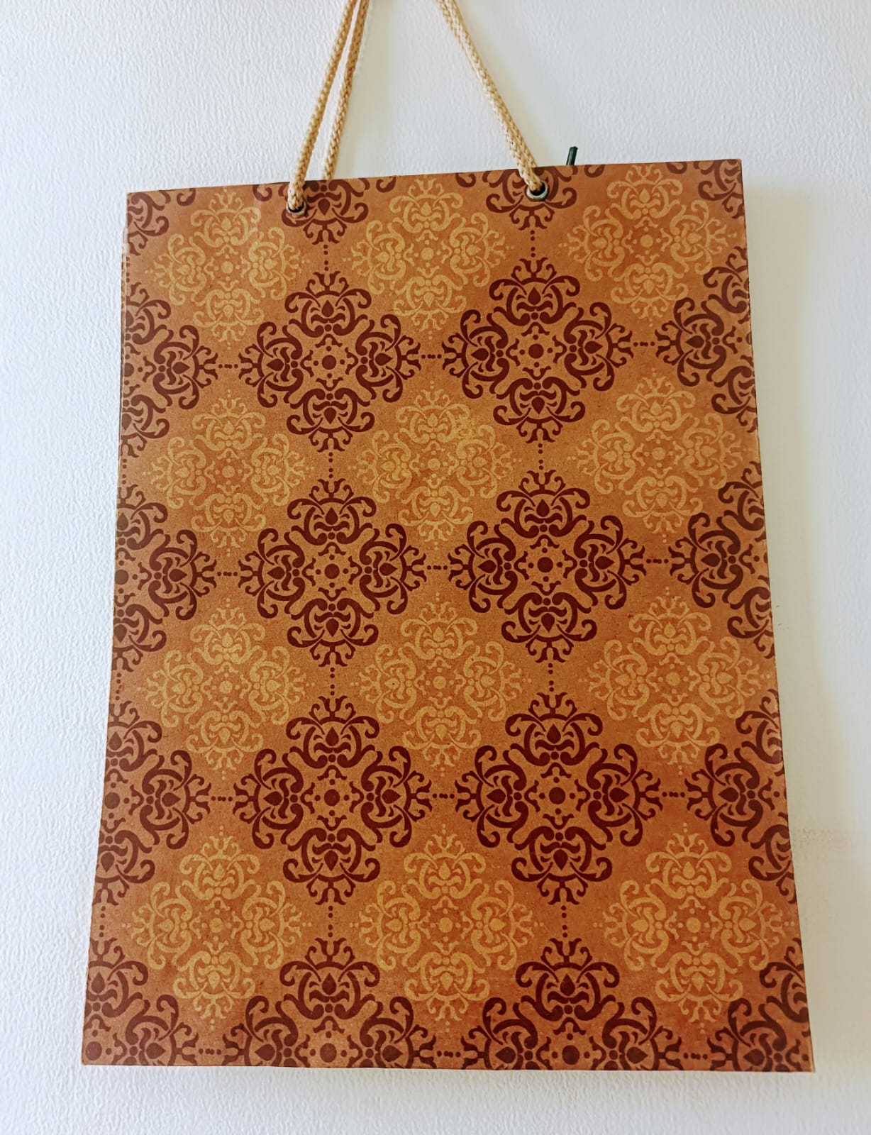 Brown Paper Bags - Return Gift Bags, Small Party Favor Paper Carry Bags, Craft Paper Bag- Recycled Eco Friendly-Rangoli - Set of 11 bags