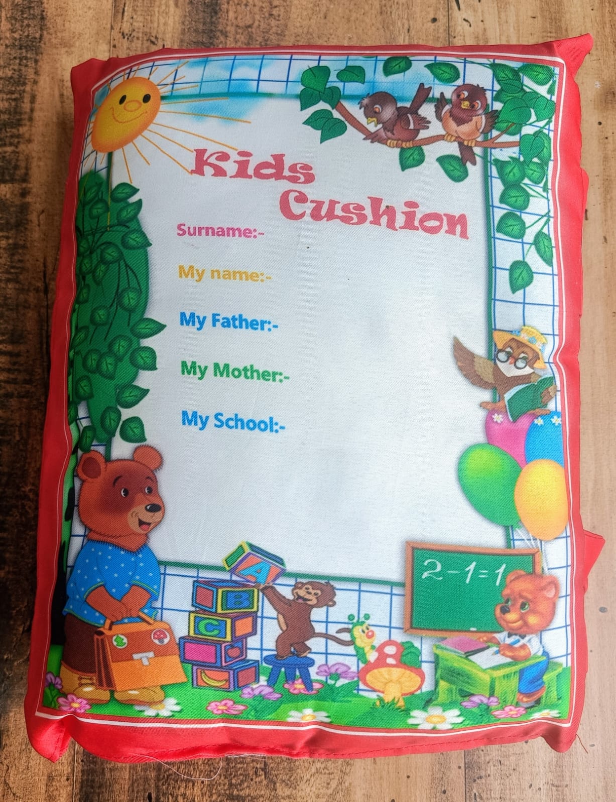 Baby Digital Printed Cotton Educational Learning Soft Pillow Cushion Book. Toys for Kids Girls and Boys Toddler