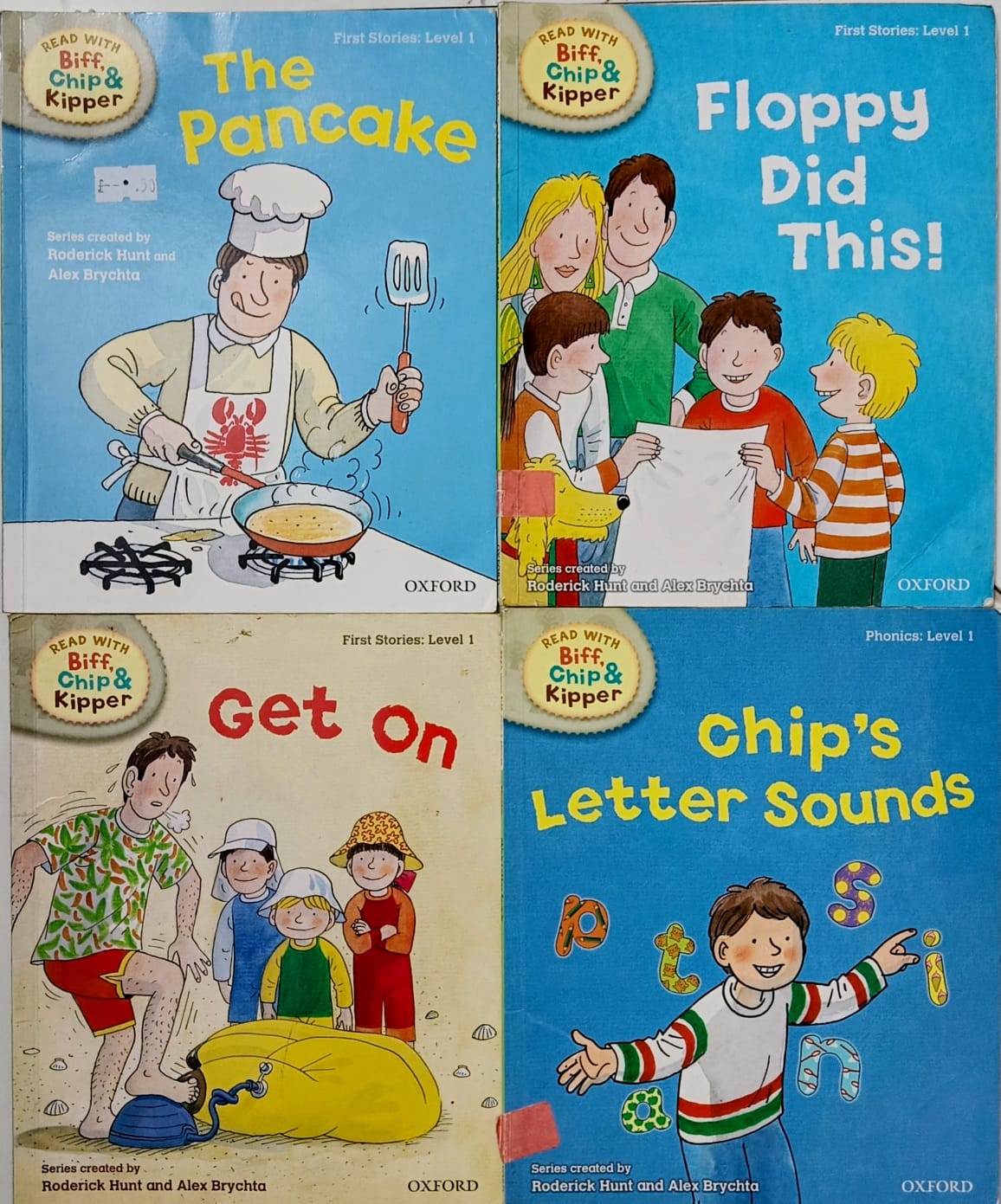 Read with Biff chip and Kipper- Phonics level 1- Combo of 4 books