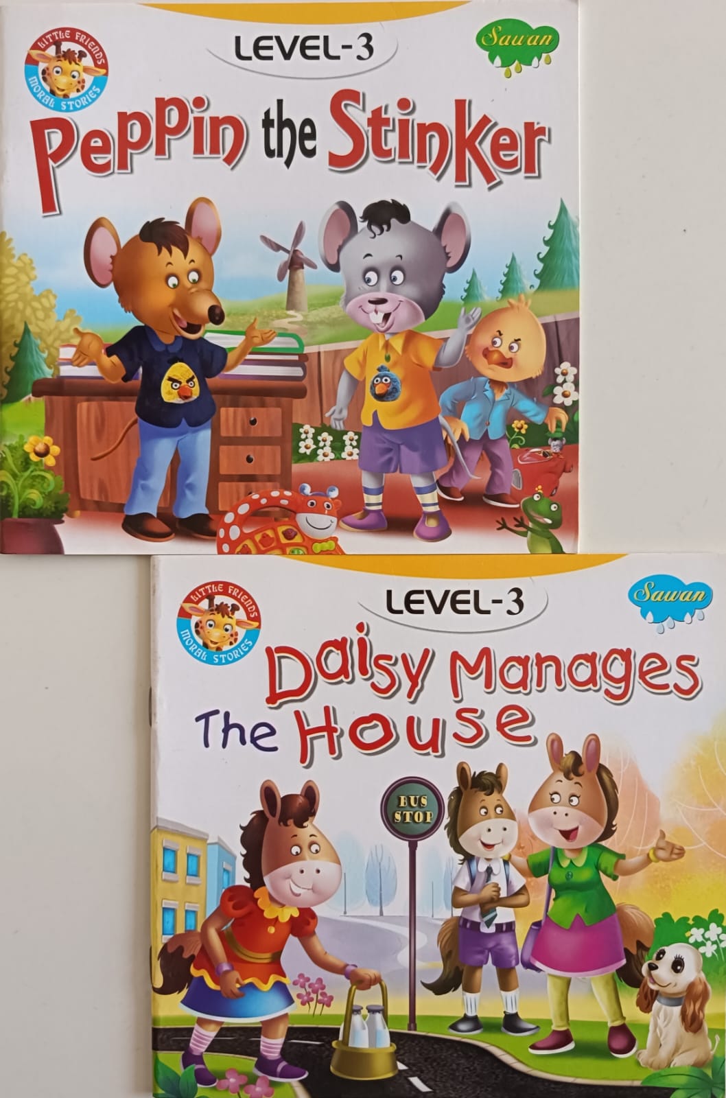 Little Friends - Moral Stories - Combo Set of 2 Books - Level-3