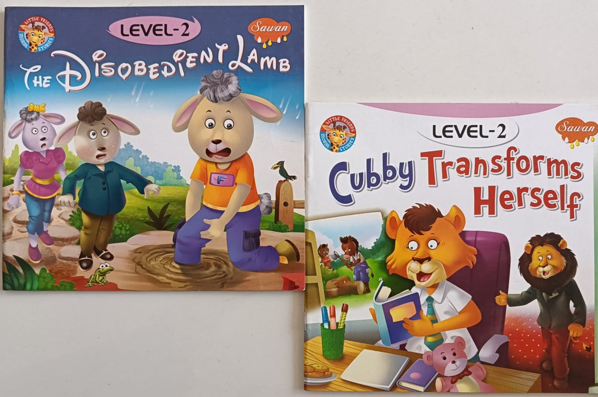 Little Friends - Moral Stories - Combo Set of 2 Books - Level-2