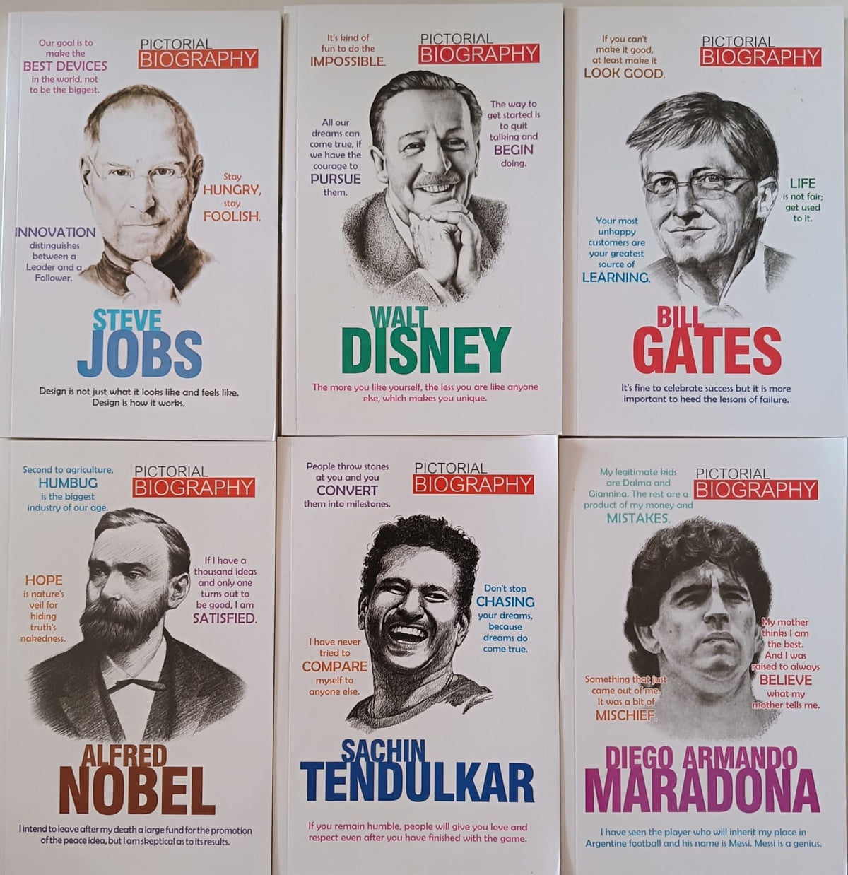 Pictorial Biography -Combo set of 6 books