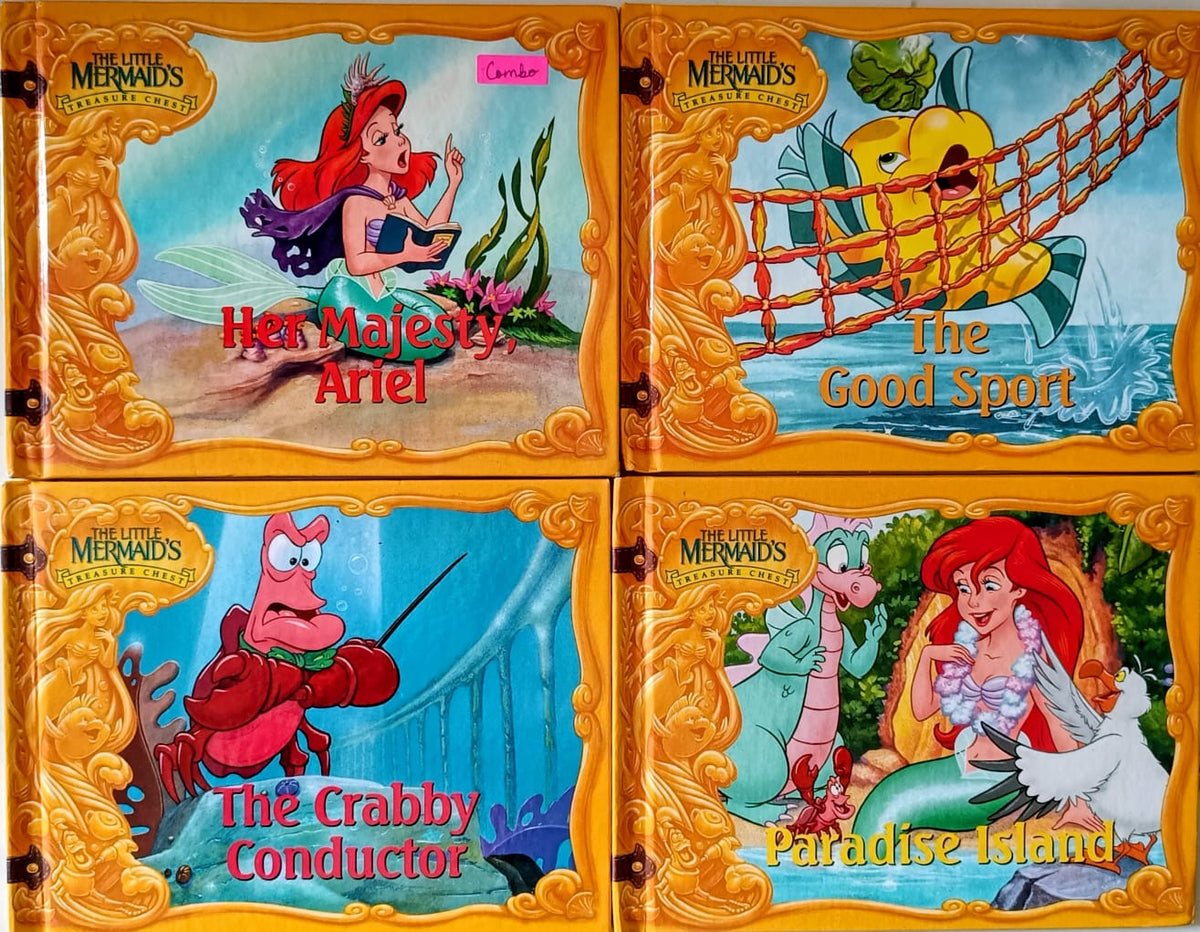 Little Mermaid's Treasure chest - Combo of 4 books