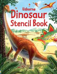 Usborne Dinosaur stencil book