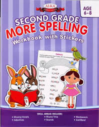 Second Grade More Spelling Workbook with stickers-alka