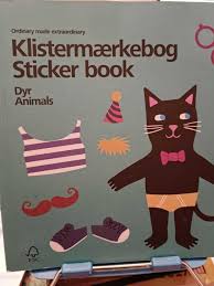 Klistermærkebog – Dyr (Sticker Book – Animals) – Danish