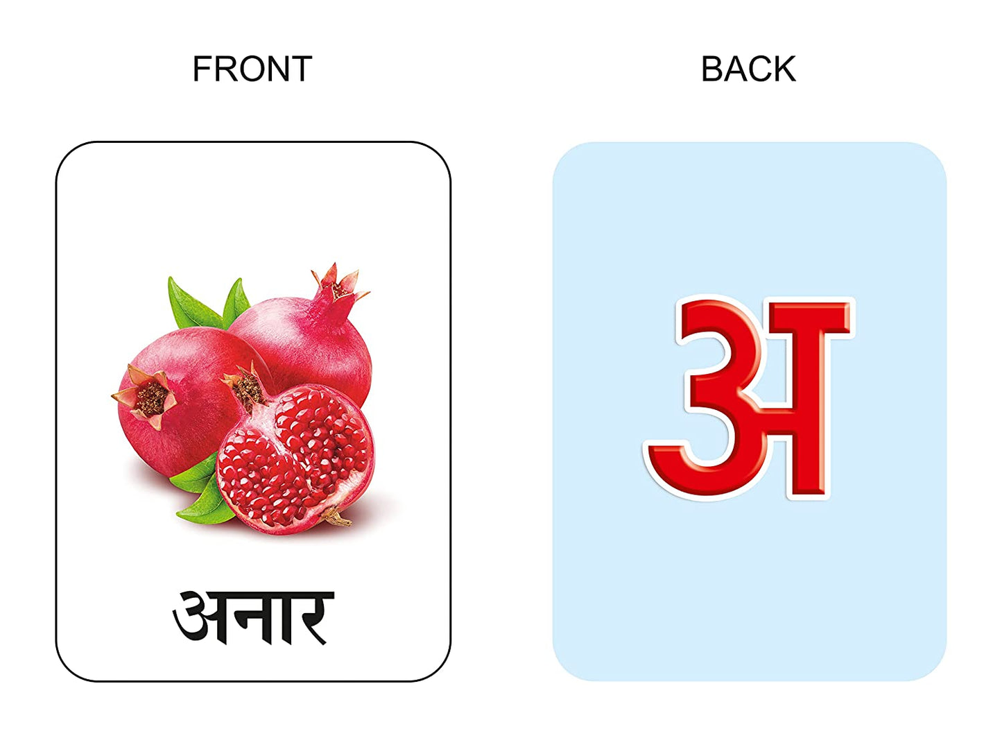 Hindi Varnamala Flash Cards For Kids