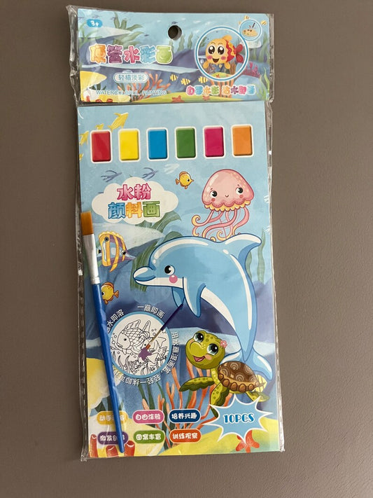 Water colour painting - dolphin