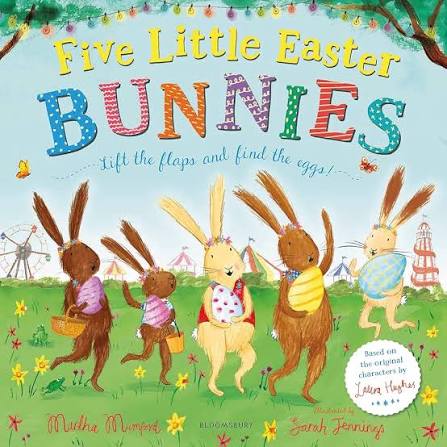 Fivre Little Easter Bunnies lift the flap book