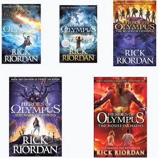 Heroes of Olympus By Rick Riordan- Complete set