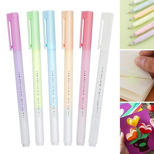 Quick Dry Glue Pen, Glue Stick for Scrapbooking Office Home School Art and Craft, Crackles Mess Free Liquid -1 Pen