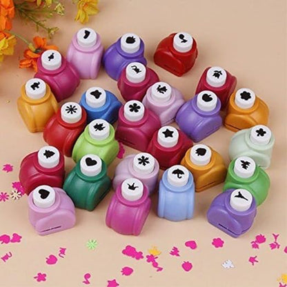 Craft Punch Punching Hole Tool, for DIY Greeting Card, Scrapbook and Art and Craft(Assorted Shapes, Pack of 8)