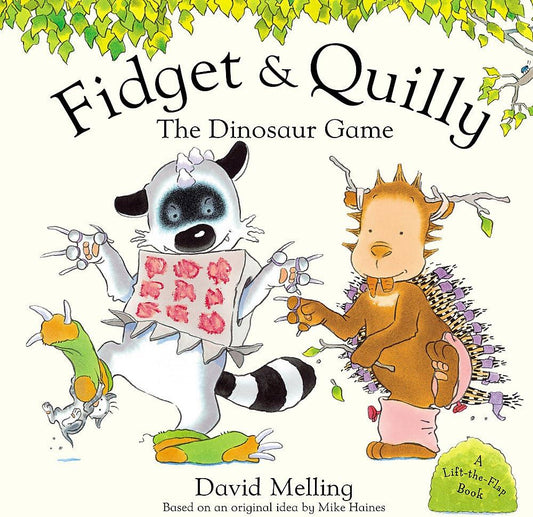 Fidget & quilly The dinosaur game- Lift the flap book