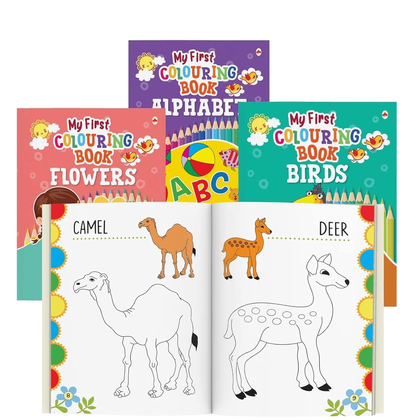 My first colouring book- Set of 8 books