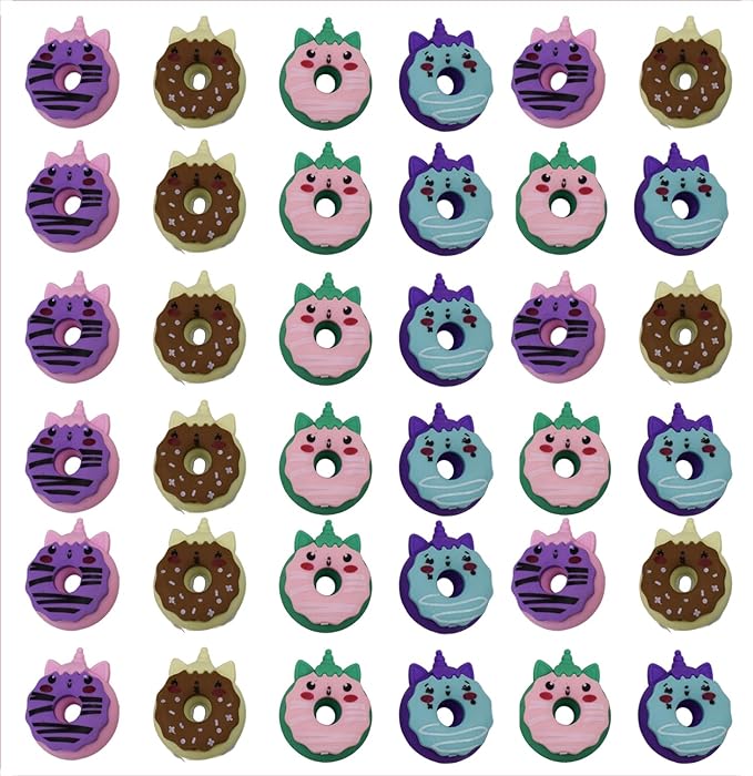 3D Erasers- Donuts- SET OF3 Erasers