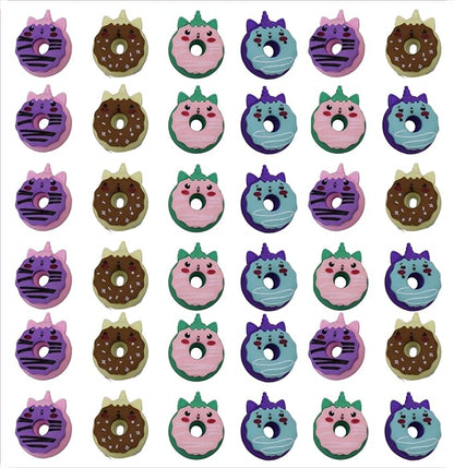 3D Erasers- Donuts- SET OF3 Erasers