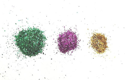 Glitter Powder Boxes for Art & Craft- 1 Pack (10 colors)