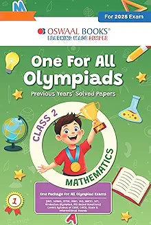 Oswaal One for All Olympiads Chapter-wise Previous Years' Solved Papers, Prep-Guide Class 2 Mathematics For 2025 Exam