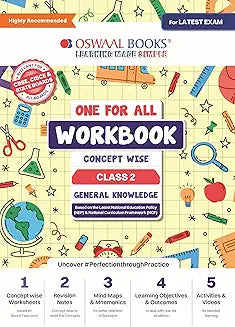 Oswaal One For All Workbook Class 2 General Knowledge | Concept Wise For Latest Exam