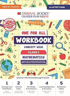 Oswaal One For All Workbook Class 2 Mathematics | Concept Wise | For Latest Exam