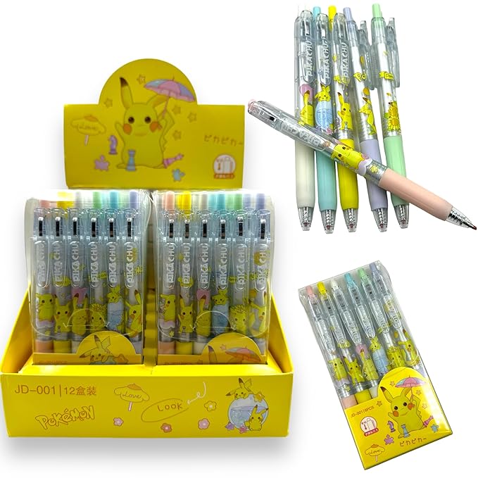 Pikachu- Ball Pens for Writing - Lightweight Ball Pen with Comfortable Grip for Extra Smooth Writing