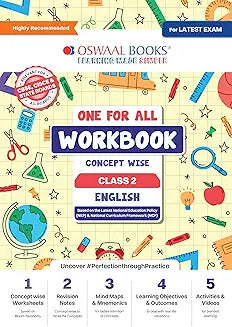 Oswaal One For All Workbook Class 2 English Book | Concept Wise| For Latest Exam