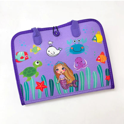 Felt Busy Activity Board - Montessori Learning Fun!- Mermaid