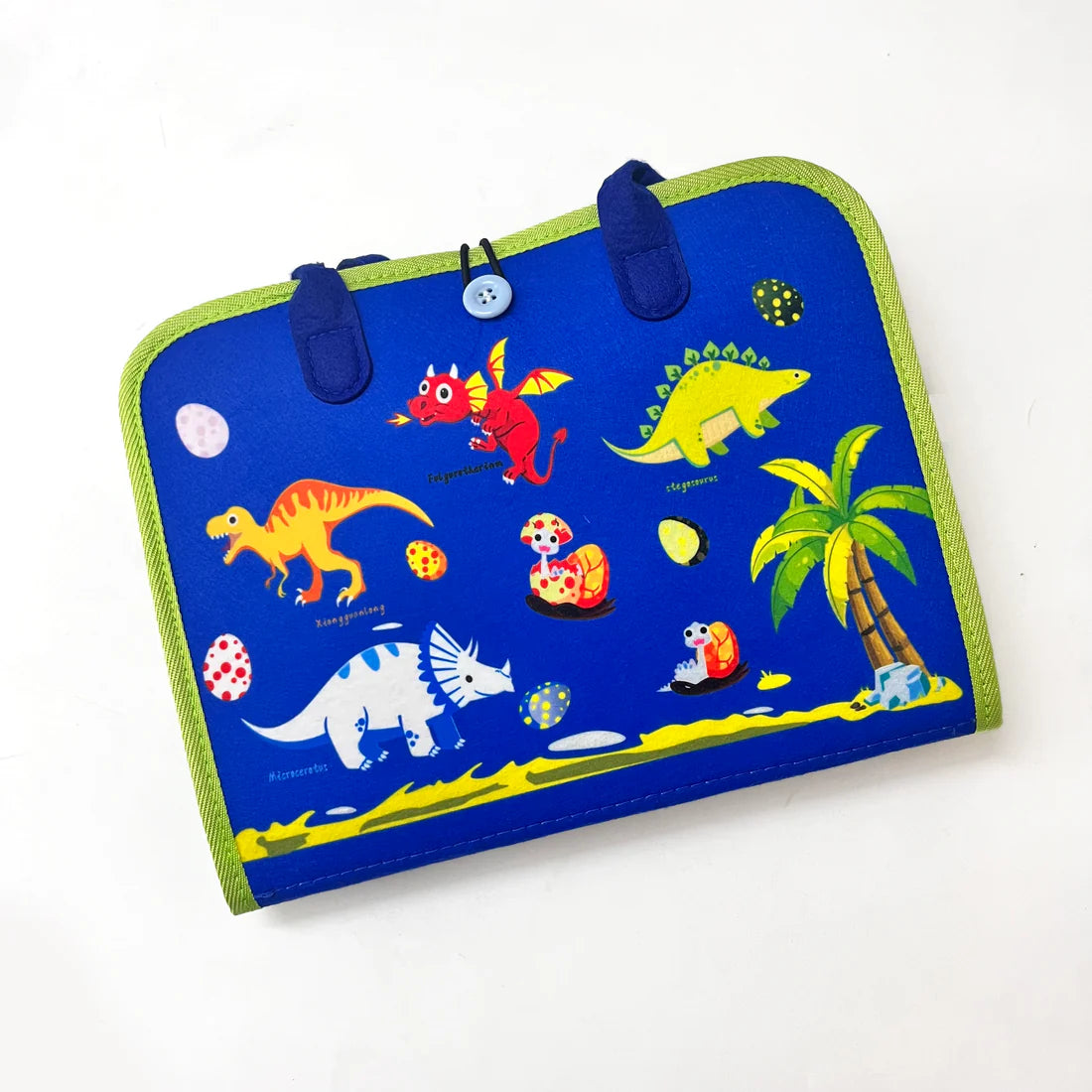 Felt Busy Activity Board - Montessori Learning Fun!- Dinoasur