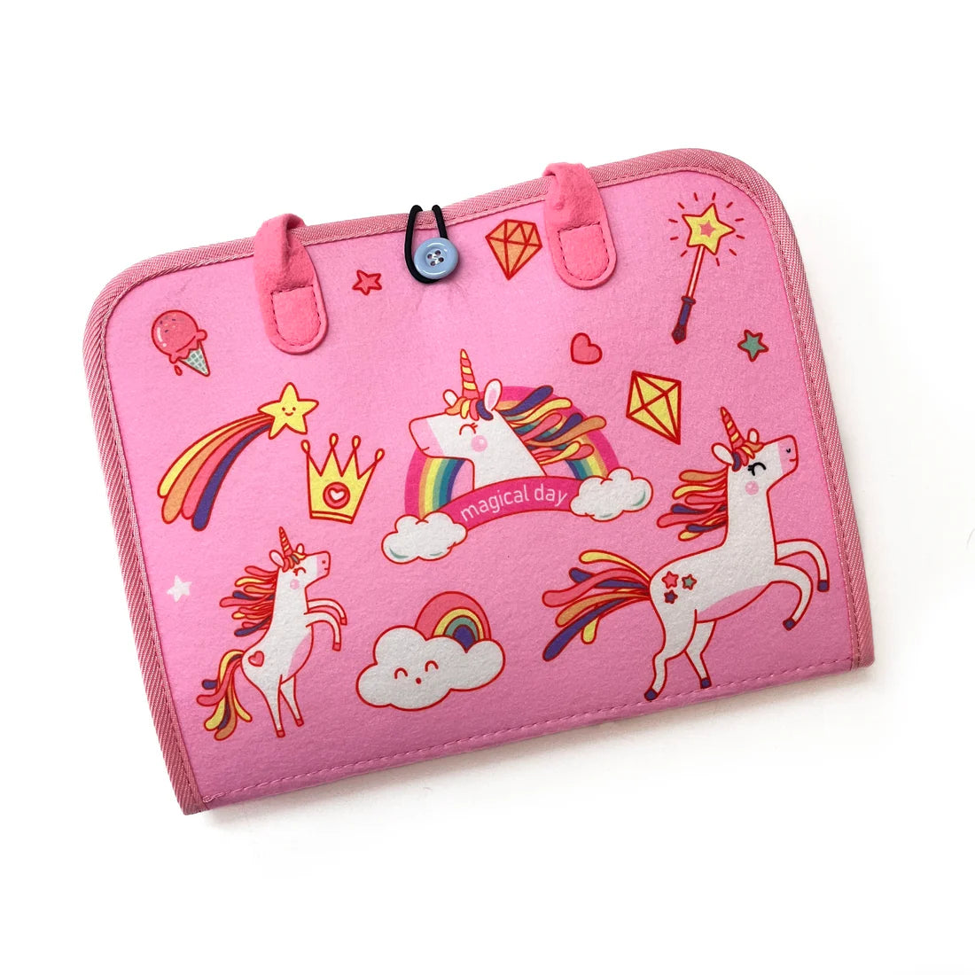 Felt Busy Activity Board - Montessori Learning Fun!- Unicorn