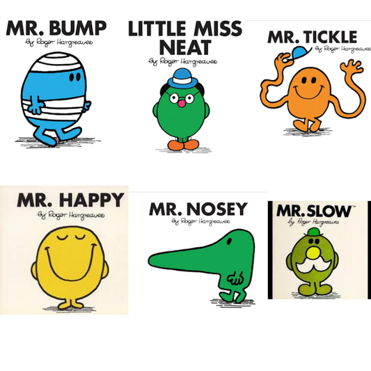 Mr. Men Books- Set of 6 books