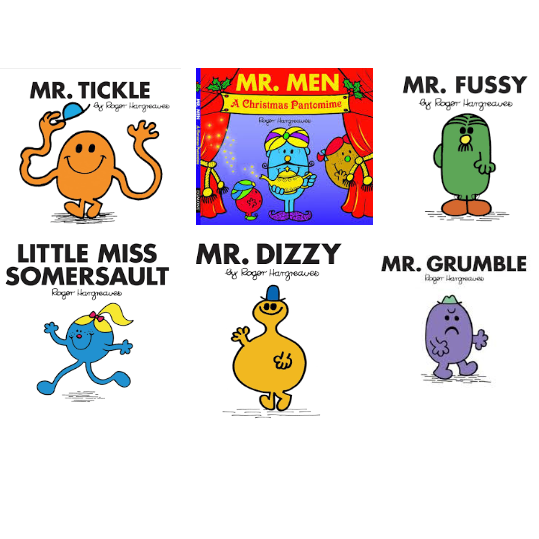 Mr Men and Little Miss Books- Set of 6 books