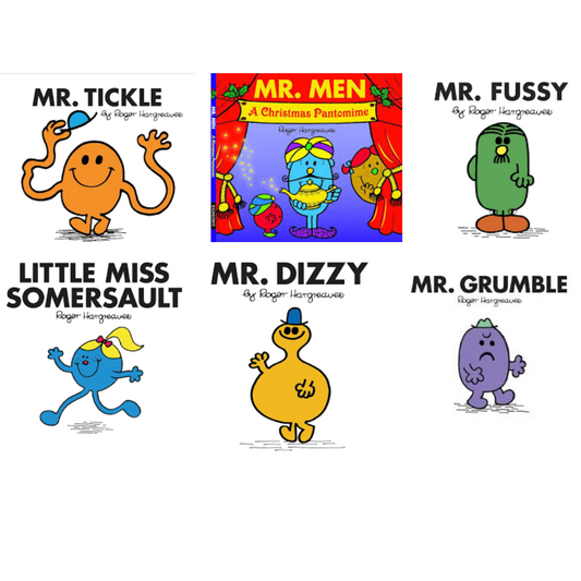 Mr Men and Little Miss Books- Set of 6 books