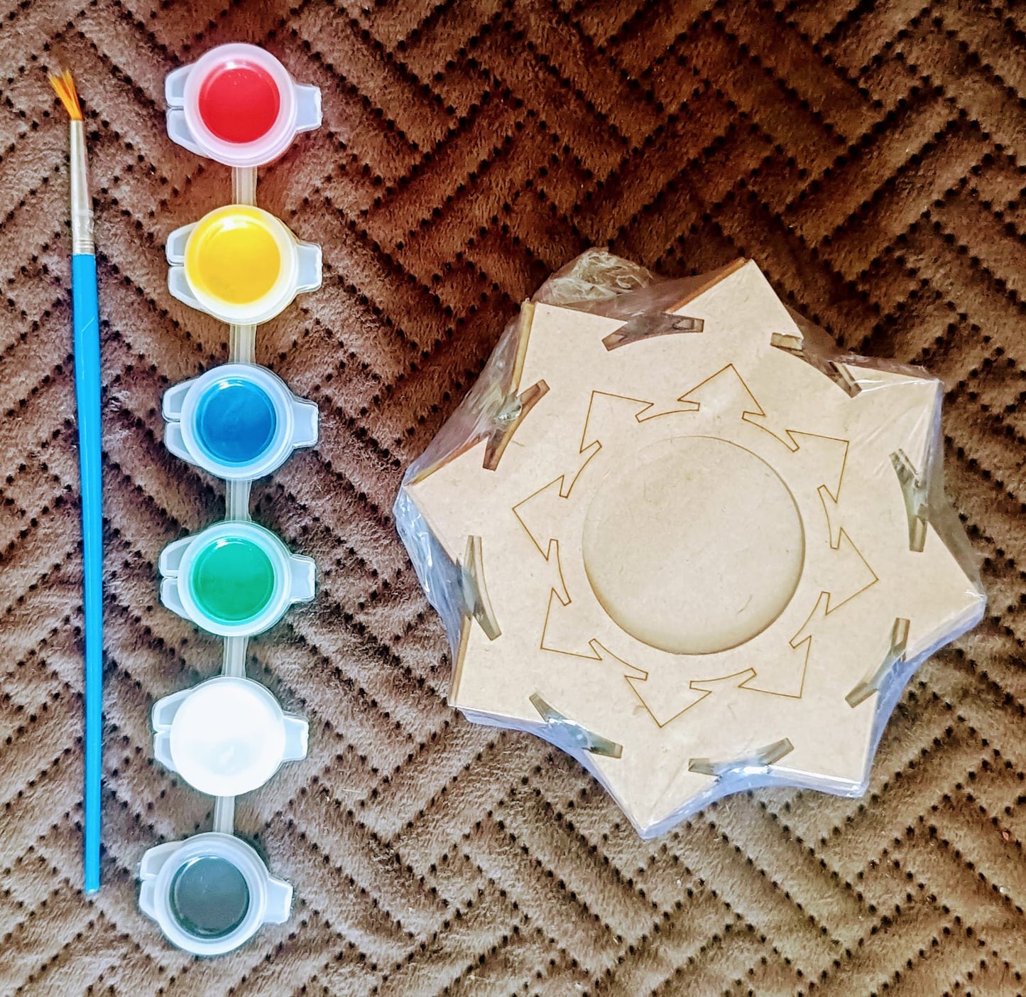 MDF Tea Light Candle Holder for Painting, Craft, Resin Art, DIY & Gifts - set of 1-Rangoli