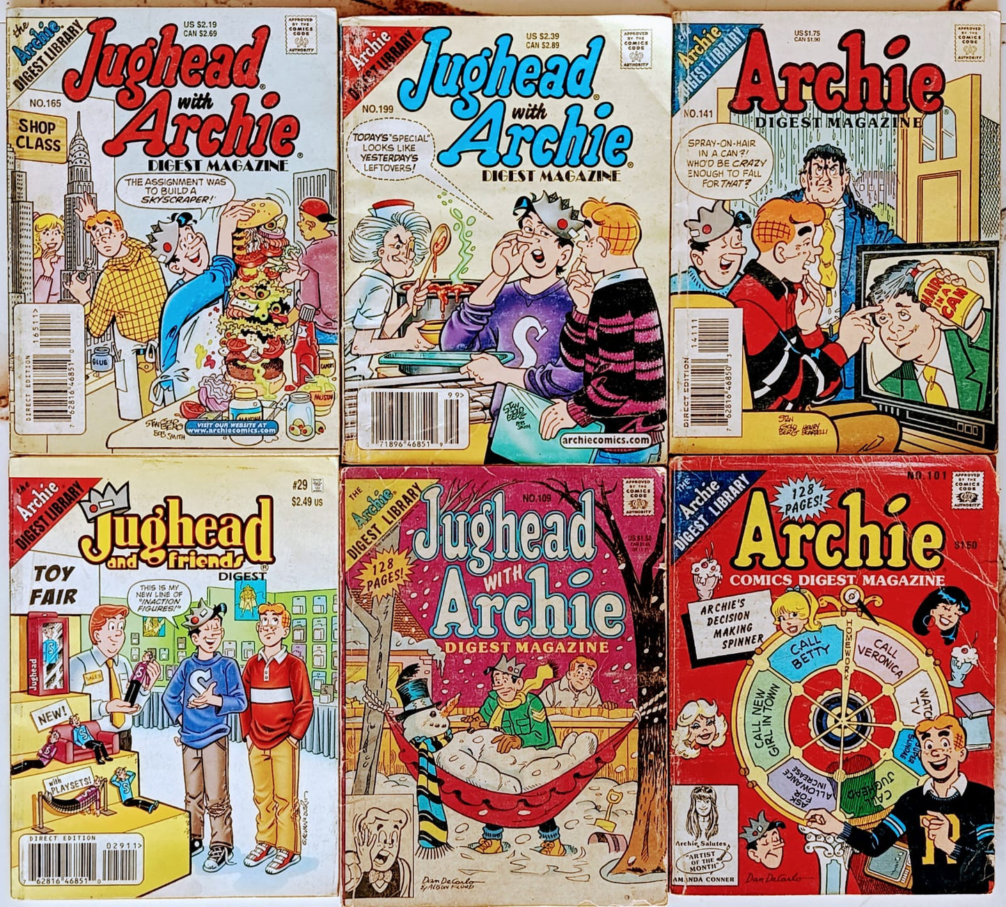 Archies Comics- Set of 6 books